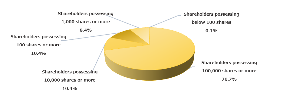 Distribution by Number of Shares